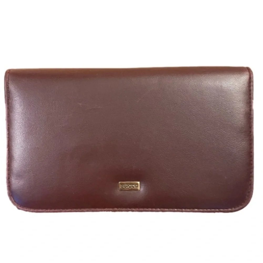 BUXTON Wristlet/Clutch Wallet Cognac/Brown Color Buxhyde